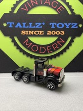 Vintage Buddy L Truck 1983 Black Semi Plastic With Original Decals No Trailer