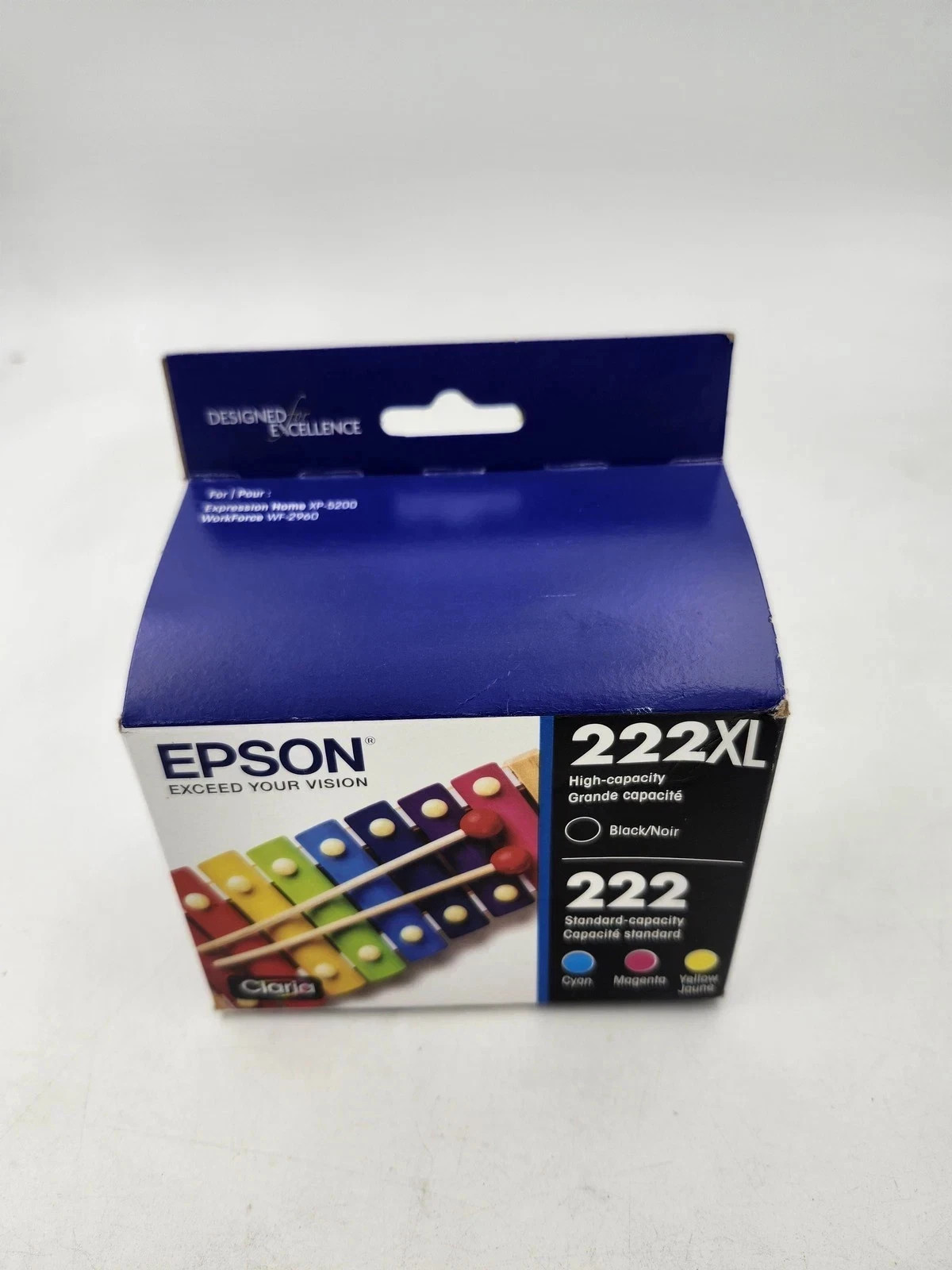 Epson 222XL Genuine Ink  Black CMY Cartridges T222XL-BCS