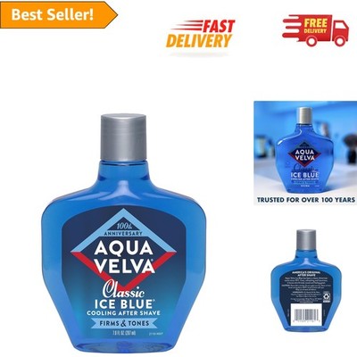 Cooling After Shave Lotion 7 Fl Oz - Soothes Skin with Classic Ice Blue