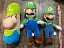 Super Mario Luigi Plush Lot 3 Bean 2017 2022