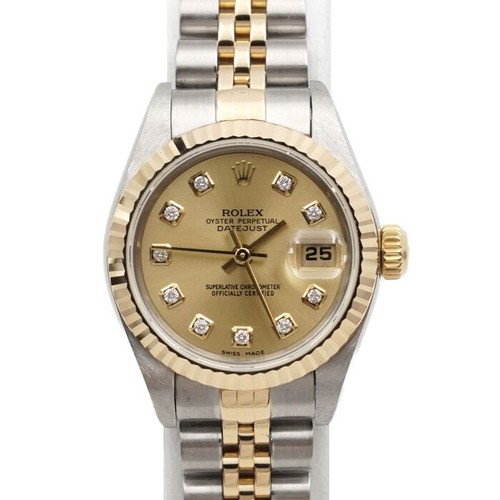 Rolex 18K Gold Combination 10P Diamond Datejust 26mm Women's Watch 152314477