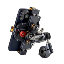 Aluminum Motorcycle Cell Phone Mount with Vibration Dampener Anti-Theft MTB M1