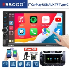Wireless 7" Car Radio Apple/Andriod Carplay Car Stereo Touch Screen Double 2 Din