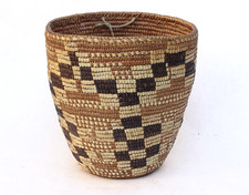 19th C. Klickitat Native American Indian Coiled Basket Northwest Coast - RR01