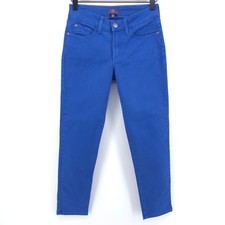NYDJ Womens Ankle Slim Jeans Size 00P Royal Blue Lift Tuck Made in USA