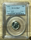GEM Proof 1954 Silver Roosevelt Dime PCGS PR67.  #1894