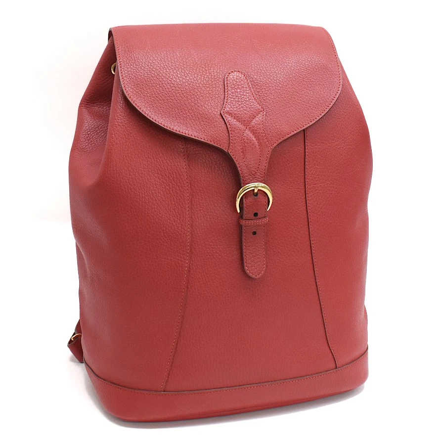 Hermes Red Backpack Canvas  Bag Large Preowned Hermès Hermès Herbag Canvas Backpack (Backpacks) IFCHIC.COM main image 4