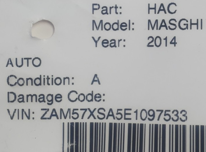 MASERATI GHIBLI CLIMATE CONTROL AC UNIT AC 2014 2015 2016 2017 670012554 OEM