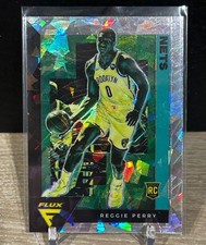 2020-21 Panini Flux - Rookie Reggie Perry #25 Silver Cracked Ice Prizm (RC)
