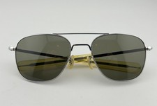 Vintage Randolph Engineering Vietnam Sunglasses 5 1/2 Silver Chrome RE 58-20  9