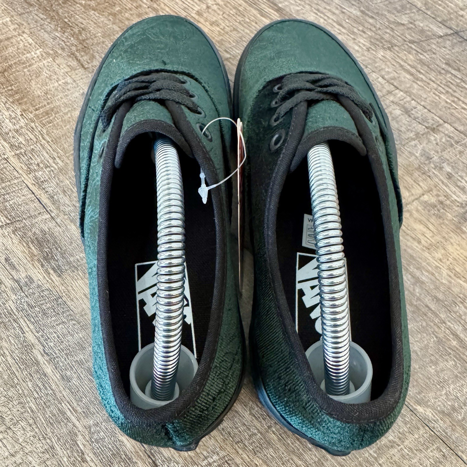 Vans Authentic Jungle Green Velvet Black Women's Sz 5 Mens Sz 3.5 VN0A5KRD8E8 thumbnail 5