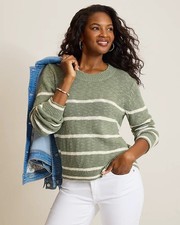Tommy Bahama Surf Shore Cotton Stripe Crewneck Sweater