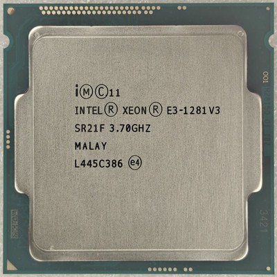 Intel Xeon E3-1281 V3 4-core 8-thread 8MB 3.70GHz 82W LGA1150 CPU processor