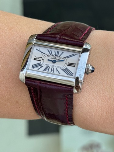Cartier Tank Divan Watch 2599 Quartz Lady Swiss Made Genuine !