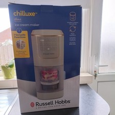 Russell Hobbs Ice Cream Maker 7 Auto Function Gelato Sorbet Frozen Yogurt 2 Tubs