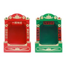 Altar Shrine Miniature Display Stand Shrine Cabinet for Mini Home Temple