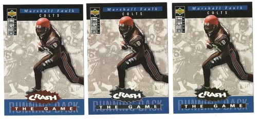 Marshall Faulk [Bronze] #C11 1994 Collector's Choice Crash the Game card