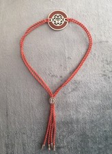 925 Silver DAISY London Sacral Chakra Bracelet With Orange Cord