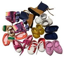 Our Generation 18  Doll Accessories Lot, School Desk Backpack Supplies Shoes Ect
