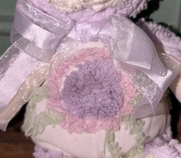 精美玩具雪尼尔猫毛绒 13 英寸 - Shabby Chic 婴儿 — 第 4/4 张图片