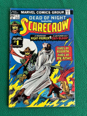 DEAD OF NIGHT #11 1st appearance THE SCARECROW Marvel Bronze Age 1975 VF