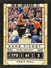Chris Paul 2020 Panini Contenders Draft Picks - Game Ticket Red #38b Variation