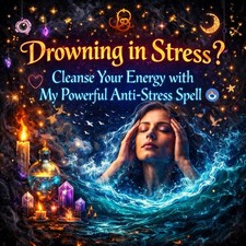 ¿Ahogarse en estrés? Limpia tu energía con mi poderoso hechizo antiestrés 🌊🧿