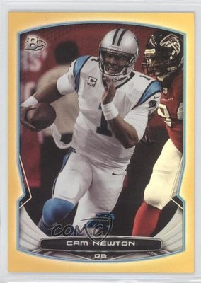 2014 Bowman Gold Foil 62/75 Cam Newton #64 1b0