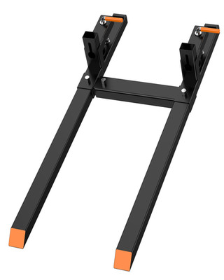 Universal Clamp-On Tractor Forks Quick Lifting Hay Firewood and Heavy Farm Loads