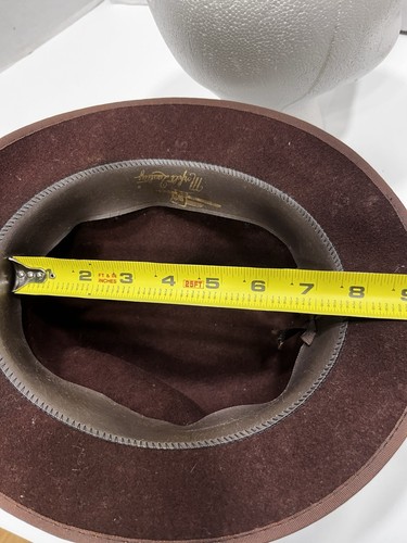 Homburg STYLE Herren Morfelt Qualität Fedora Hut mit Feder Größe 7 100% Wolle - Bild 10 von 11