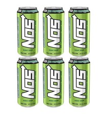 NOS Sonic Sour Energy Drink 16oz &ndash; Discontinued Flavor &ndash; 6 Pack