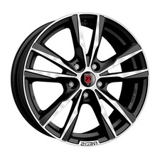 CERCHIO IN LEGA MOMO K2 HD PER OPEL CORSA 6,5X16 5X110 MATT BLACK POLISHED SZ2