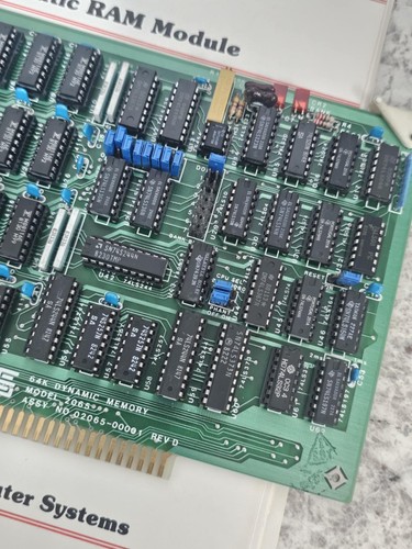 Vintage Retro IMSAI S-100 California Computer Systems 2065 64K DRAM w/Manual - Picture 4 of 4