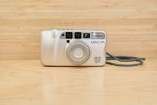 Minolta 110 Zoom Date 35mm Film Camera Silver 38-110mm AF Tested Works