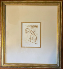 Salvador Dal&iacute;,  "Hanging Phone" Framed lithograph ca. 1980, 5.5x7 in