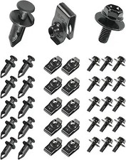 35PCS Engine Under Cover Splash Shield Guard Body Bolts Screws, Bumper Fender Li