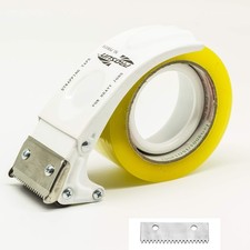 Metal Handheld 2 Inch Tape Dispenser Packing Packaging Sealing Cutter White