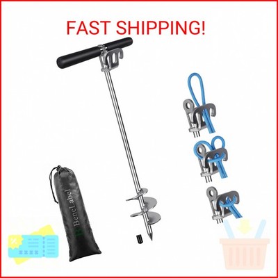 BeneLabel 36'' Sand Anchor for Boat Screw in Boat Anchor for Shallow Water, Boat