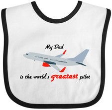 Inktastic Airplane Baby Bib Flying Aircraft Clothing Infant
