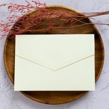 50 PCS Beige 4x6 Inch Envelopes Invitations Greeting Cards Blank Stock