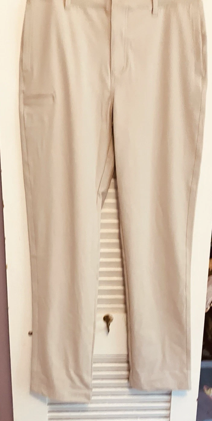 M) DAGON Master Series FISHING All Purpose WORN ONCE Khaki Stretch Pants MENS