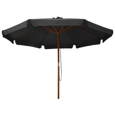 Garden Parasol with Pully System Outdoor Patio Sunshade Sun Shelter vidaXL