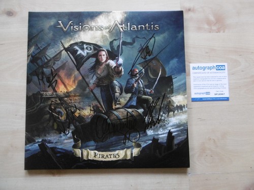 Visions Of Atlantis Autografi Originali Firmati LP-Cover "Pirati Vinile ACOA prezzo ebay