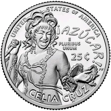 2024 D Celia Cruz  American Women Quarter.  Uncirculated From US Mint roll.