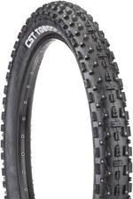 CST Toboggan Tire 26 x 4 Clincher Wire Black Studded Oversize studded tire