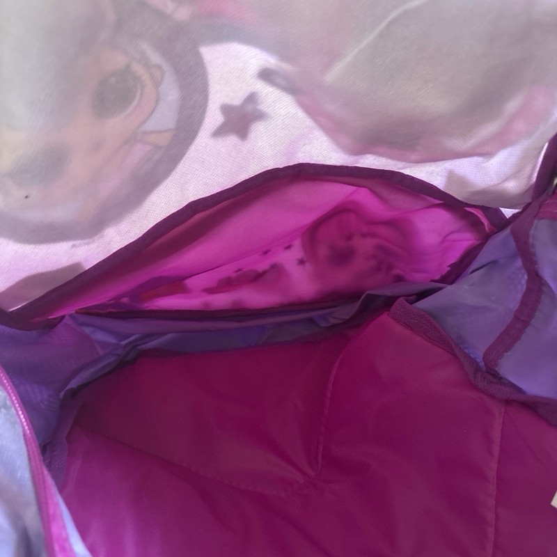 L.O.L. Surprise! Small Girls Backpack Purple Pink Silver Holographic Glitter Zip