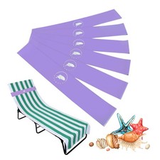 Towel Bands 6 Pack - Stretch Beach Towel Clips for Beach Cruise Pool Chairs...