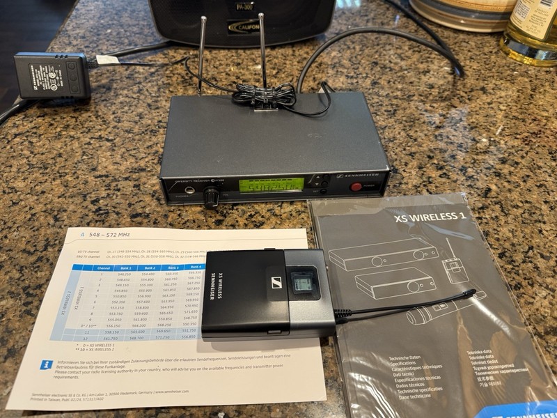 Sennheiser EW 500 518-550MHz, New Sennheiser SK-XSW Transmitter W/Mic System #1