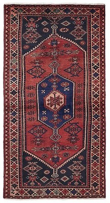 Traditional Vintage Hand-Knotted Area Rug 3'7'' x 6'9'' Oriental Wool Carpet