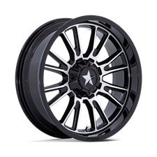 22x7 MSA Offroad Wheels M51 Thunderlips Black Wheels 4x137/4x156 (0mm) Set of 4